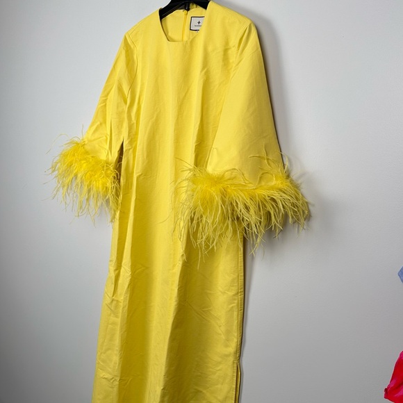 Citron Feather Jamie Dress Tuckernuck NEW - Picture 9 of 13